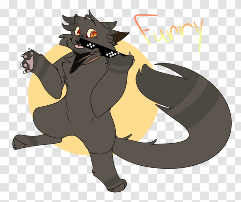 Cat Cartoon Tail Character - Frame Transparent PNG