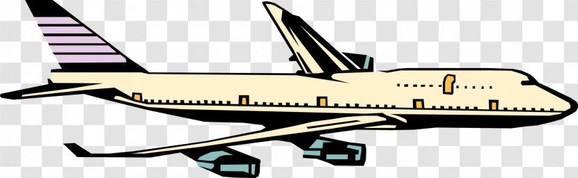 Boeing 767 Clip Art Airplane Jet Aircraft - Pattern Transparent PNG