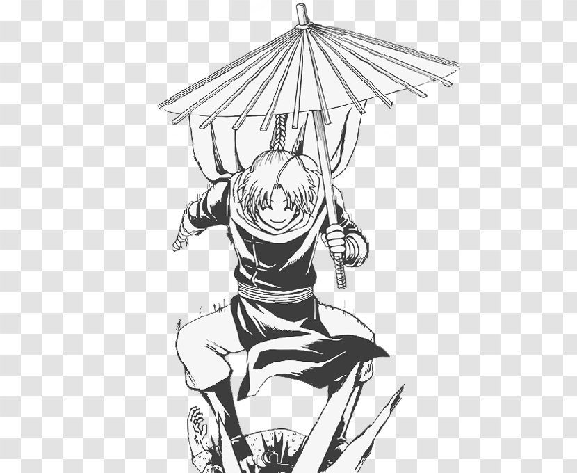 Gintoki Sakata Drawing Gin Tama Line Art Sketch - Monochrome Photography - Gintama The Movie Final Chapter Be Forever Yor Transparent PNG
