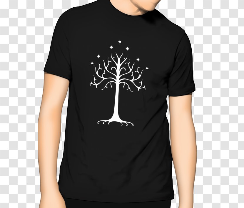 T-shirt Clothing Top White Tree Of Gondor Transparent PNG