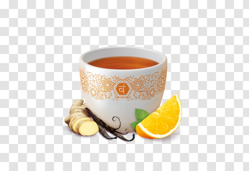 Ginger Tea Masala Chai Yogi - Vanilla - Lemon Orange Transparent PNG
