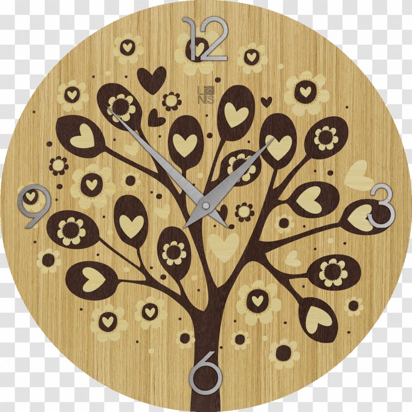 Clock Wood Parede Wall Tree - Branch Transparent PNG