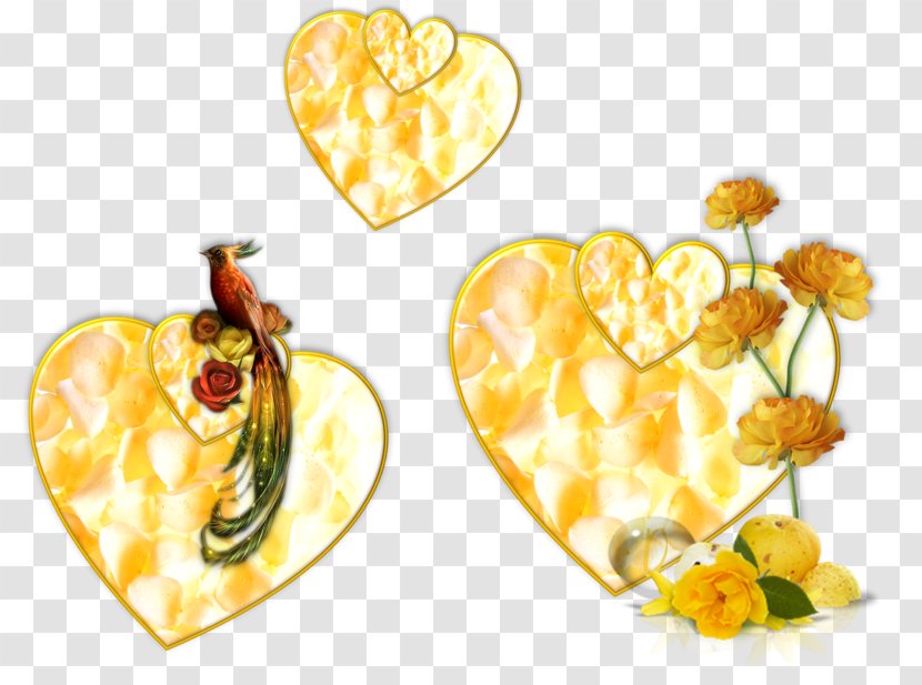 Yellow Centerblog Heart - Color - 50 лет Transparent PNG