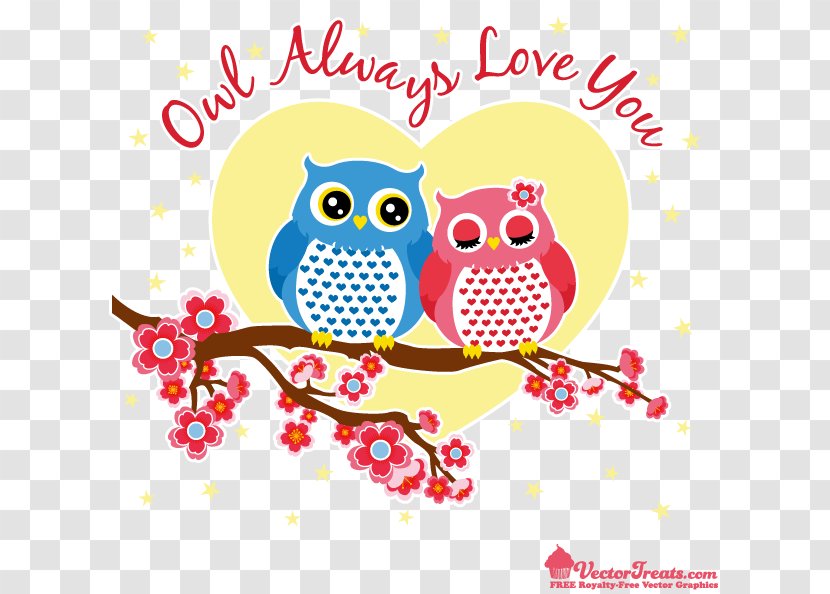 Owl Wedding Invitation Bird Valentines Day Clip Art - Couple - Creative Valentine's Transparent PNG