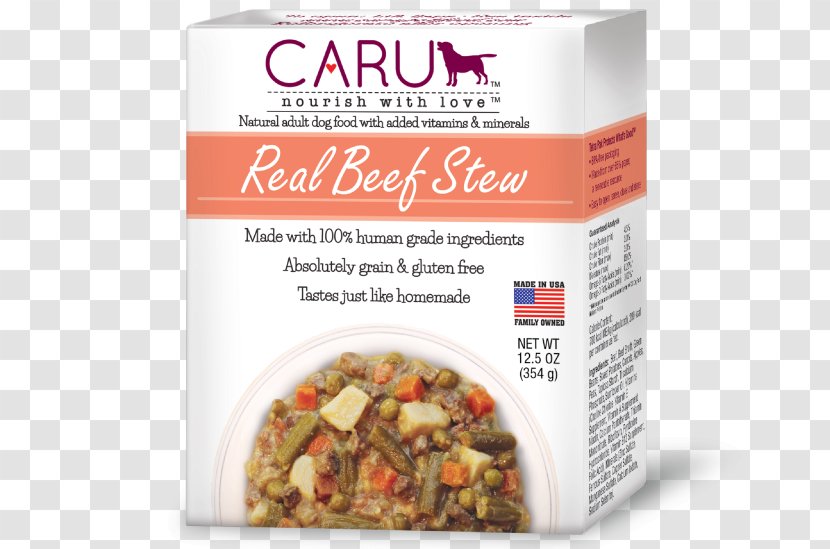 Dog Food Caru Real Stews For Dogs 12.5oz Beef - Cereal - Chicken Stew Transparent PNG