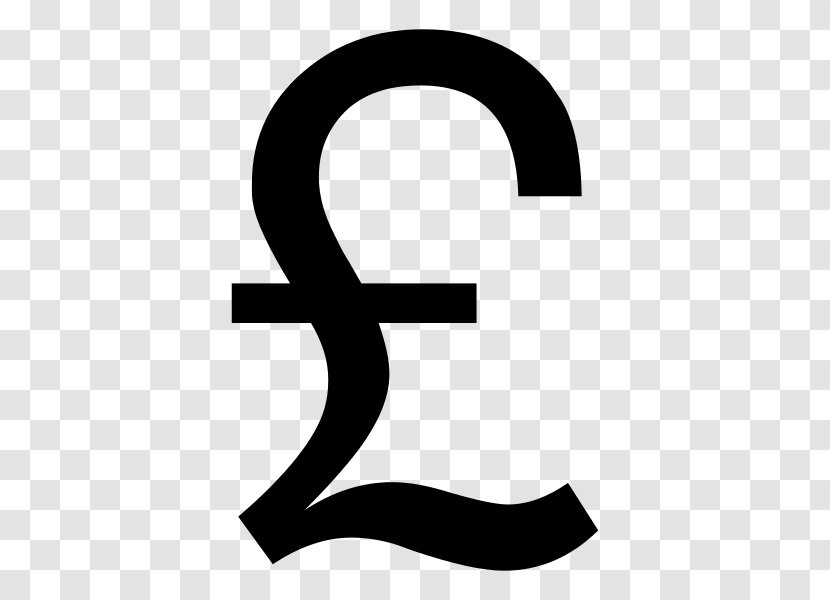 Pound Sign Sterling Currency Symbol United Kingdom Clip Art - Text Transparent PNG