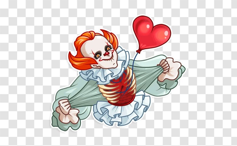 It Evil Clown Horror Telegram - Heart Transparent PNG