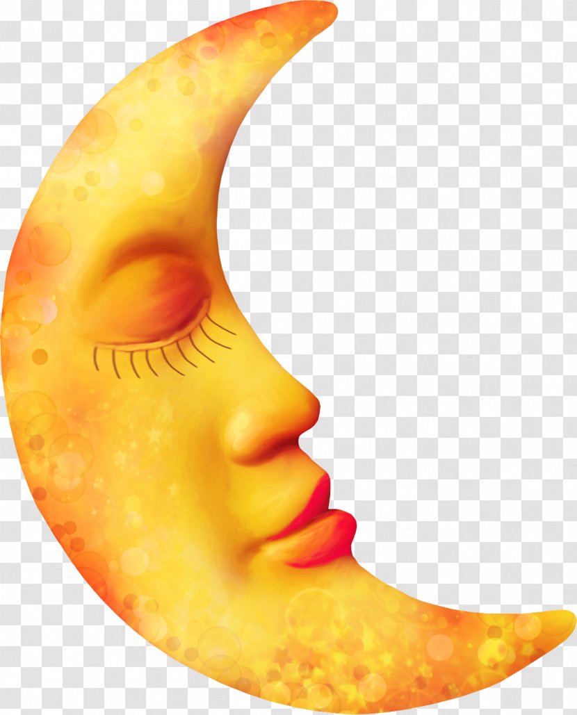 Raster Graphics Clip Art - Orange - Moon Transparent PNG