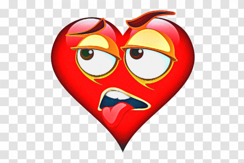 Love Heart Emoji - Sticker - Comedy Smile Transparent PNG