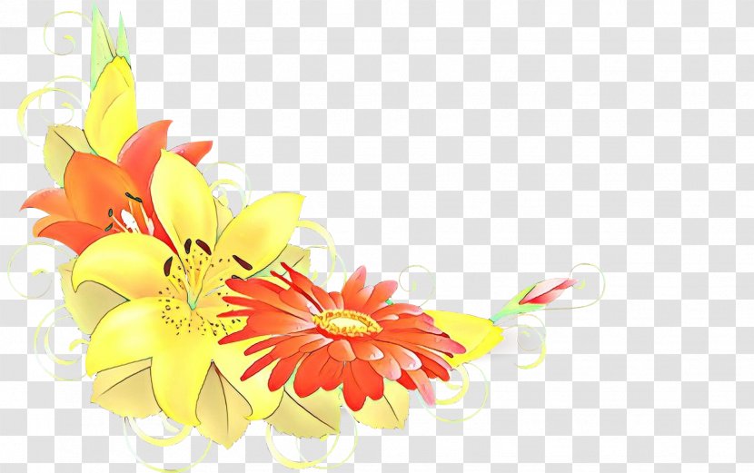 Flower Yellow Gerbera Cut Flowers Petal - Cartoon - Wildflower Bouquet Transparent PNG