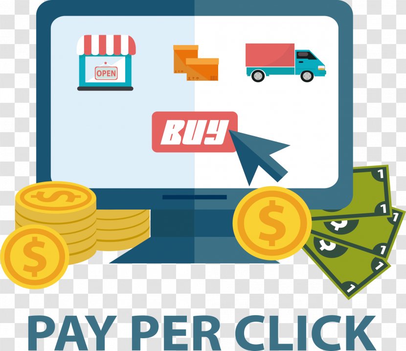 Internet Pay-per-click Online Advertising Marketing - Clip Art Transparent PNG