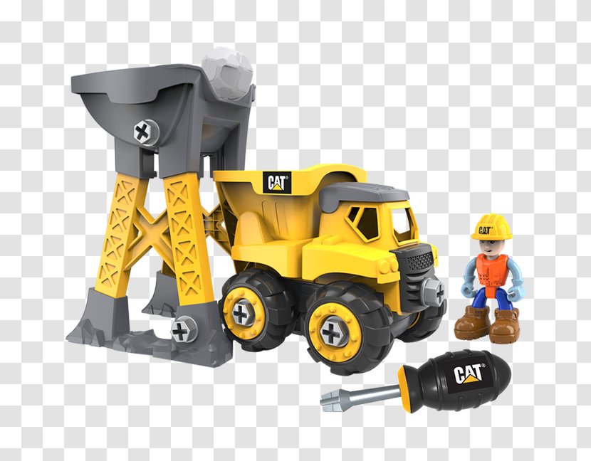 Caterpillar Inc. Toy Heavy Machinery Architectural Engineering Dump Truck - Crane Transparent PNG