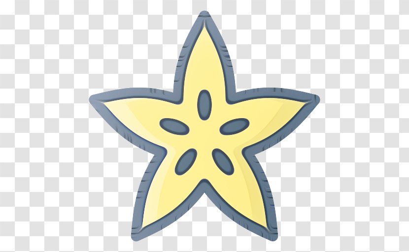 Yellow Star Plant Symbol Transparent PNG