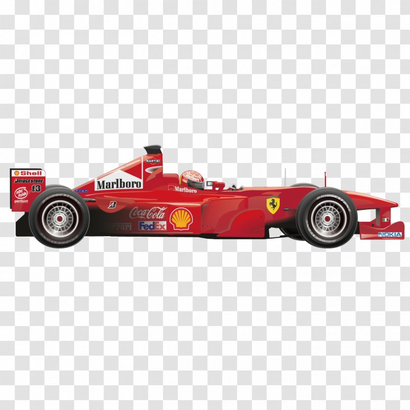 Formula One Car Sports Auto Racing - Wheel - Red Transparent PNG