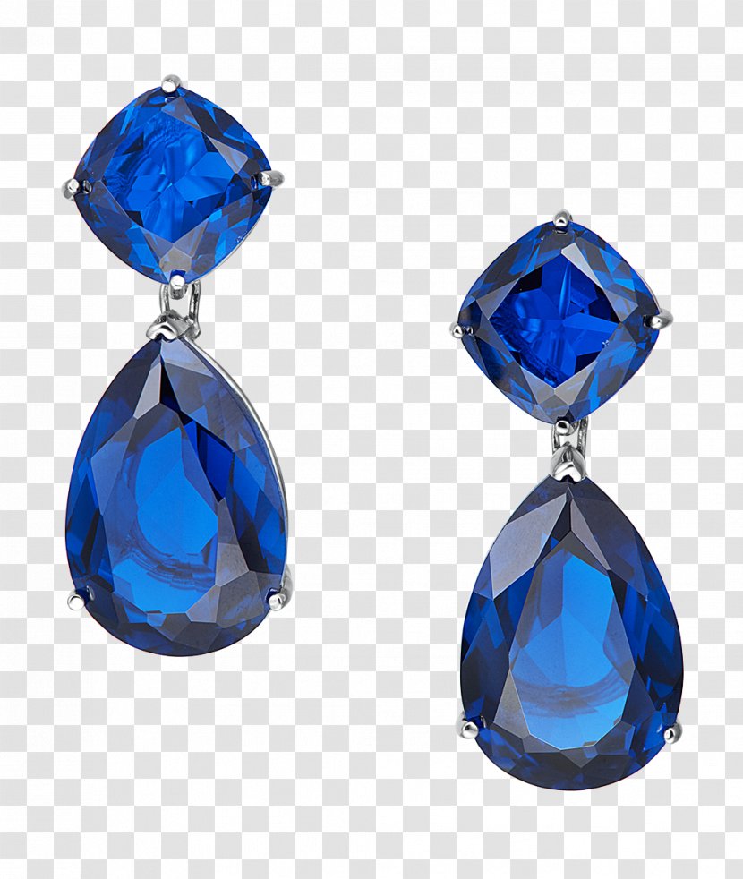 Sapphire Earring Blue Gemstone Jewellery - Diamond Color Transparent PNG