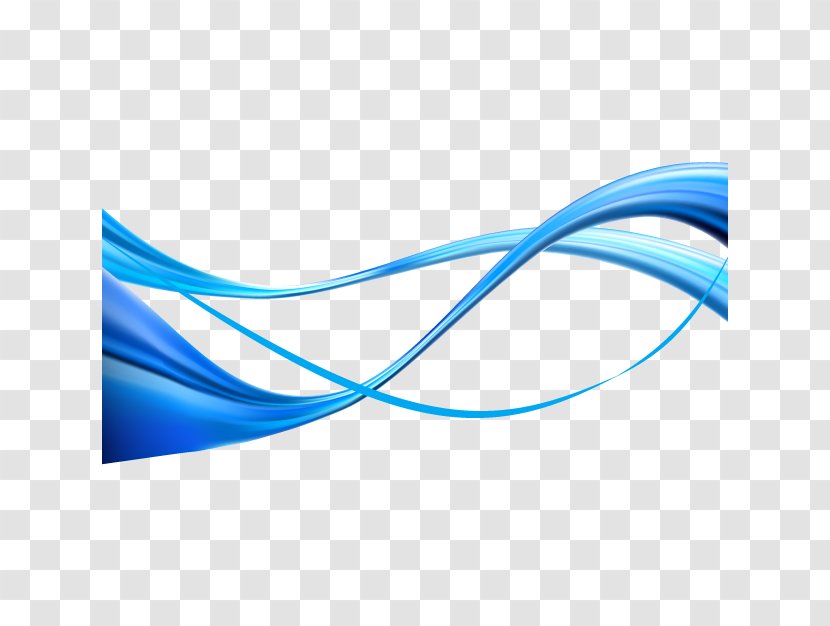 Euclidean Vector Blue Wind Wave - Azure Transparent PNG