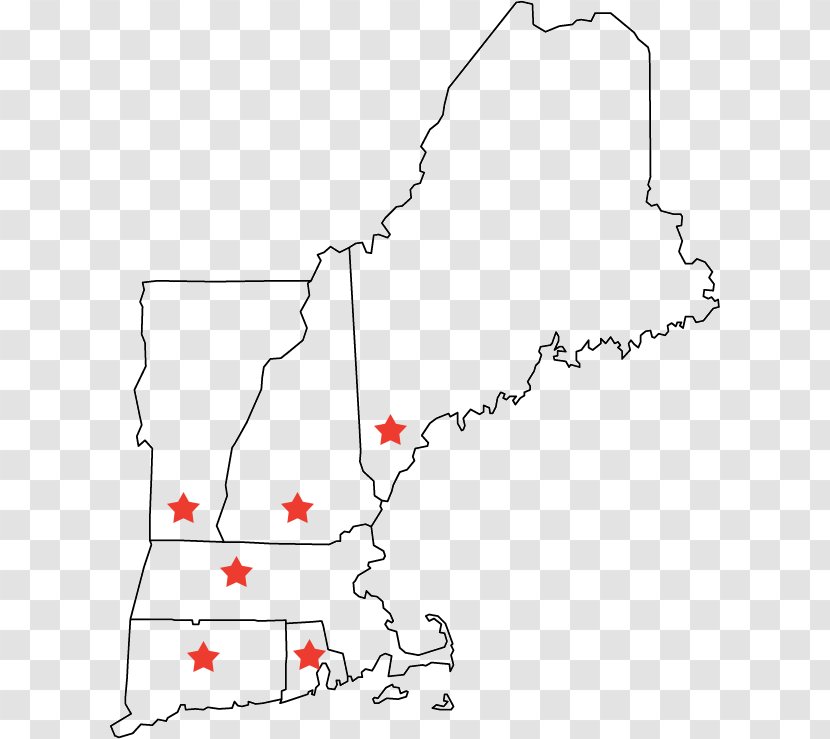 New England Colonies Thirteen Clip Art Map - United States Of America Transparent PNG