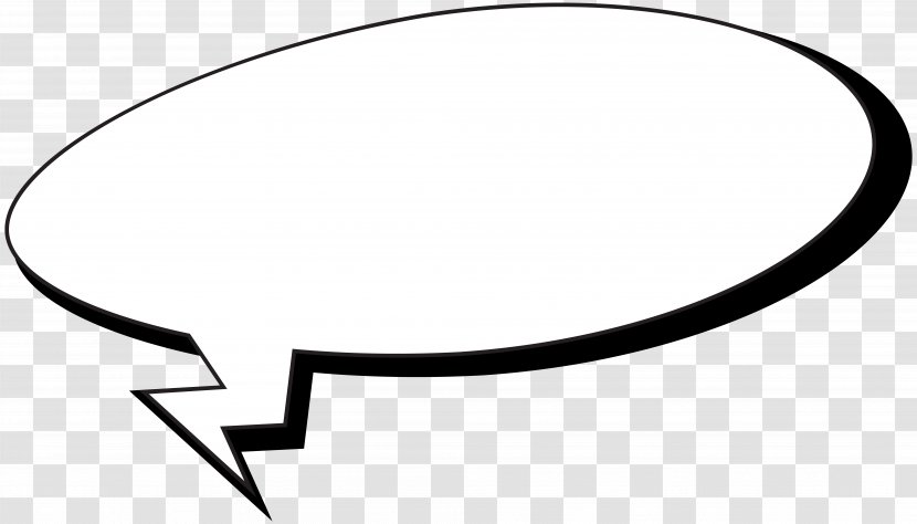 Speech Balloon Comics Text - Black - Bubble Clip Art Image Transparent PNG