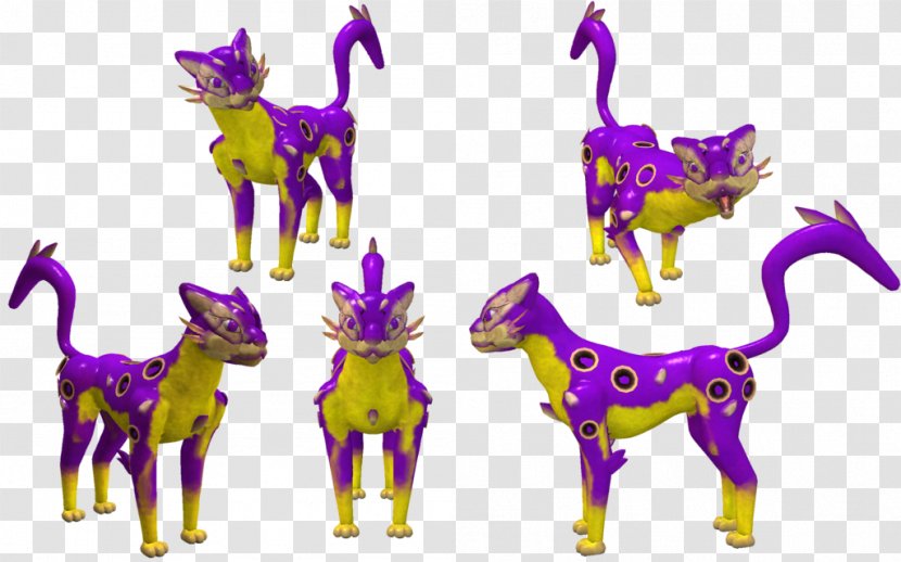 Spore Creatures Pokémon Kadabra - Python - Purple Transparent PNG