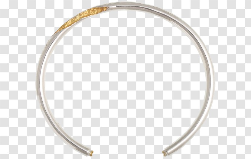 Earring Jewellery Silver Bracelet Bangle - Sterling - Gold Circle Transparent PNG