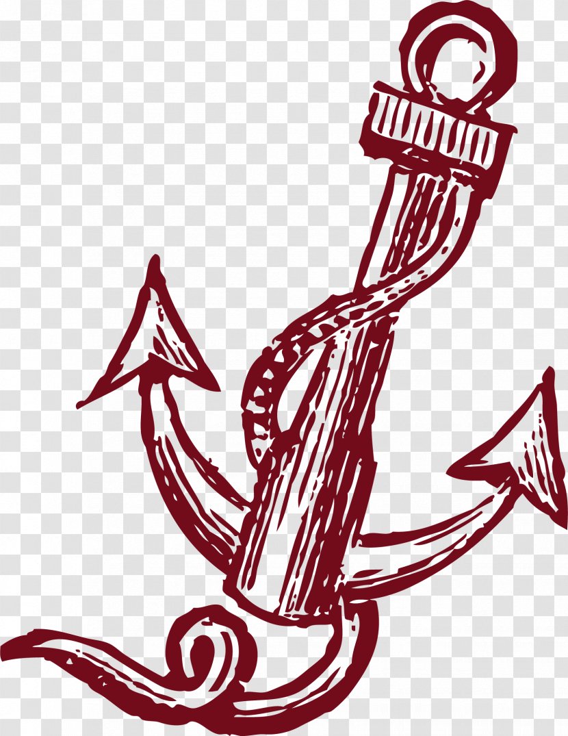 Anchor Drawing - Flower - Sketch Transparent PNG