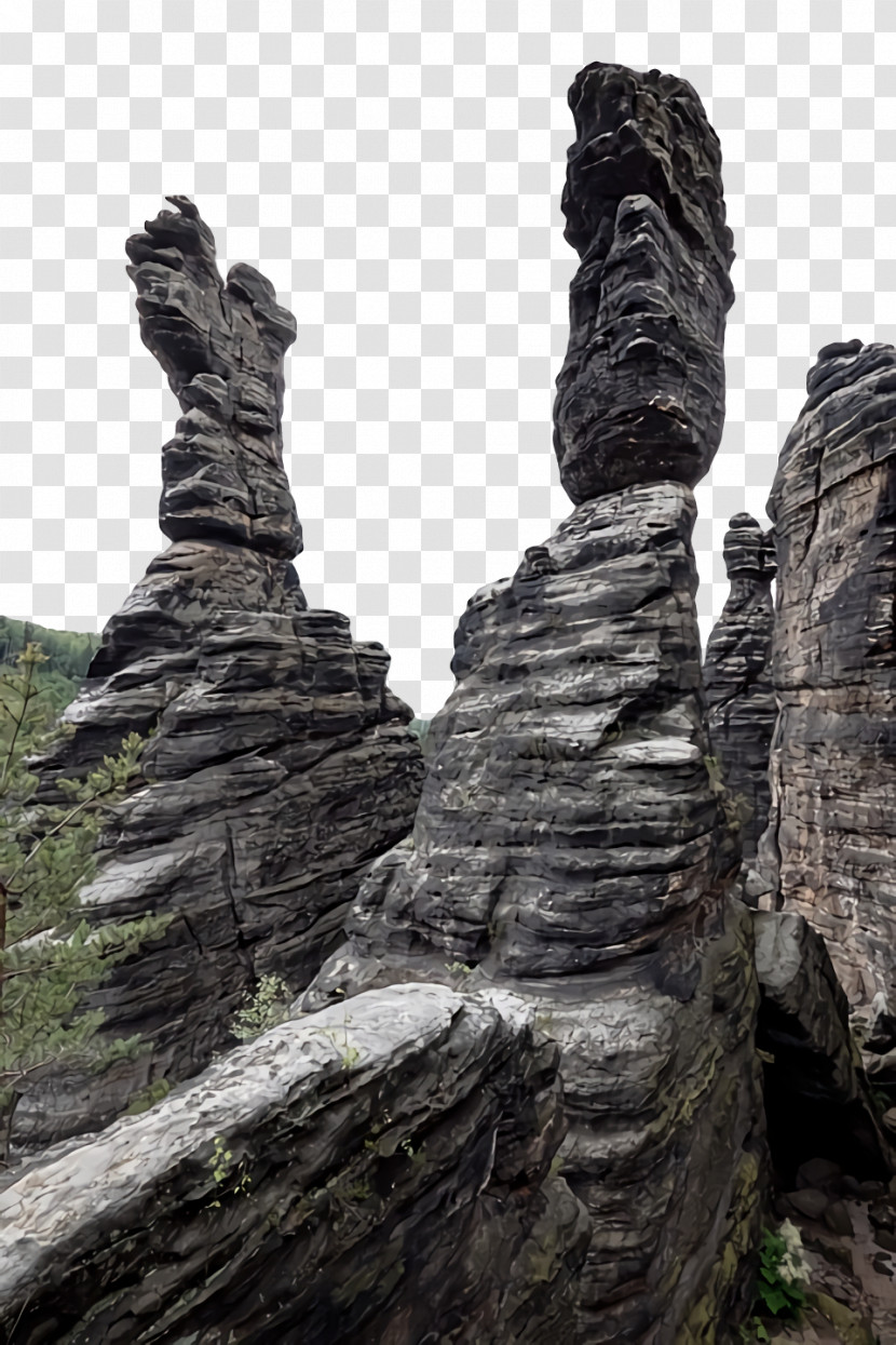 Outcrop Geology Historic Site Escarpment National Park Transparent PNG