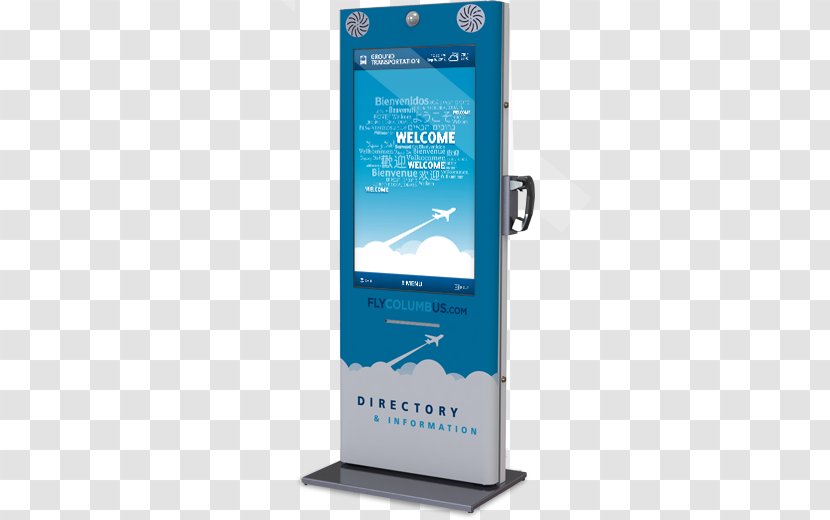 Interactive Kiosks Wayfinding John Glenn Columbus International Airport Digital Signs - Advertising - Header Transparent PNG
