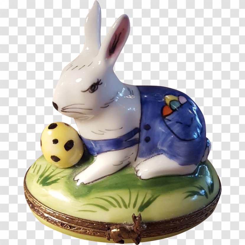 Limoges Box Easter Bunny Rabbit Porcelain - Ceramic - Hand-painted Transparent PNG
