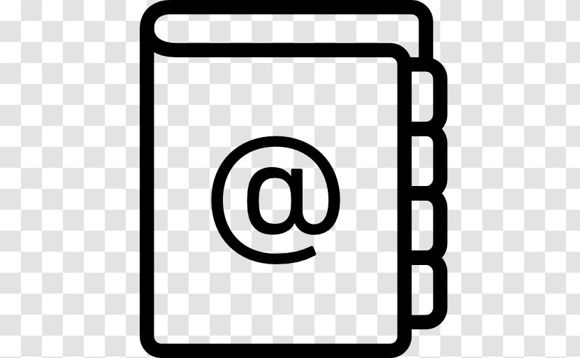 Google Contacts Download Address Book - Number - Black And White Transparent PNG