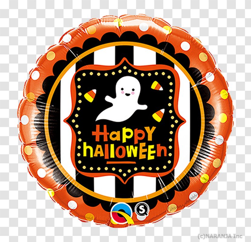 Candy Corn Halloween Balloon - Orange Transparent PNG