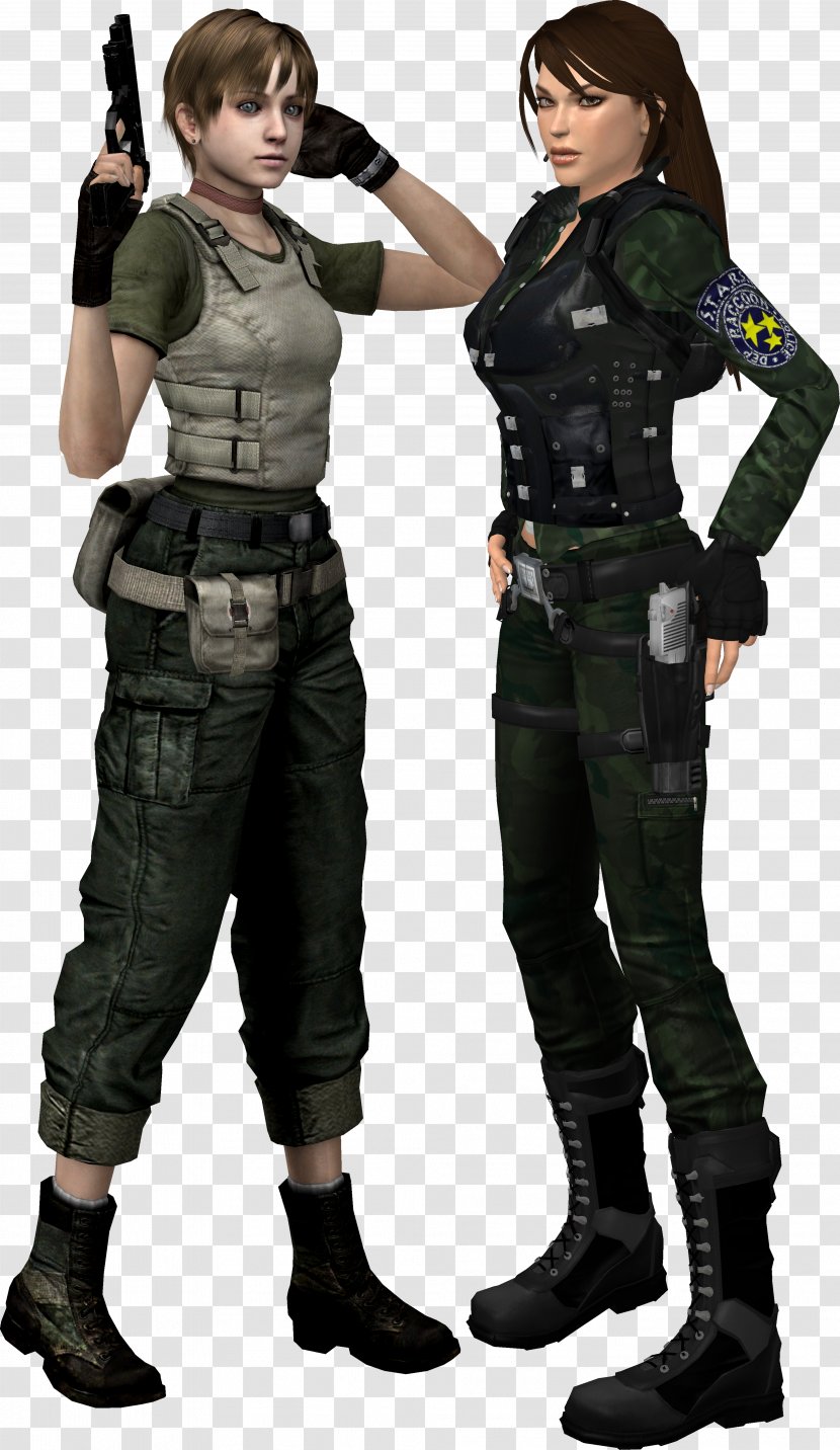 Rebecca Chambers Lara Croft Jill Valentine Tomb Raider Soldier Transparent PNG