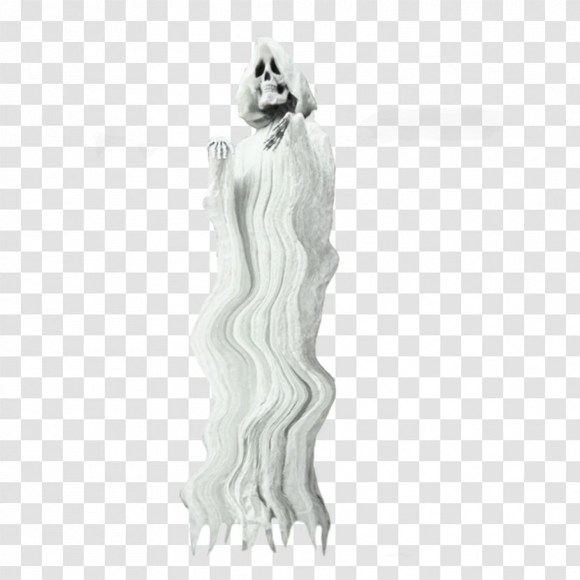 Drawing /m/02csf Figurine - Black And White - Artistic Wind Transparent PNG