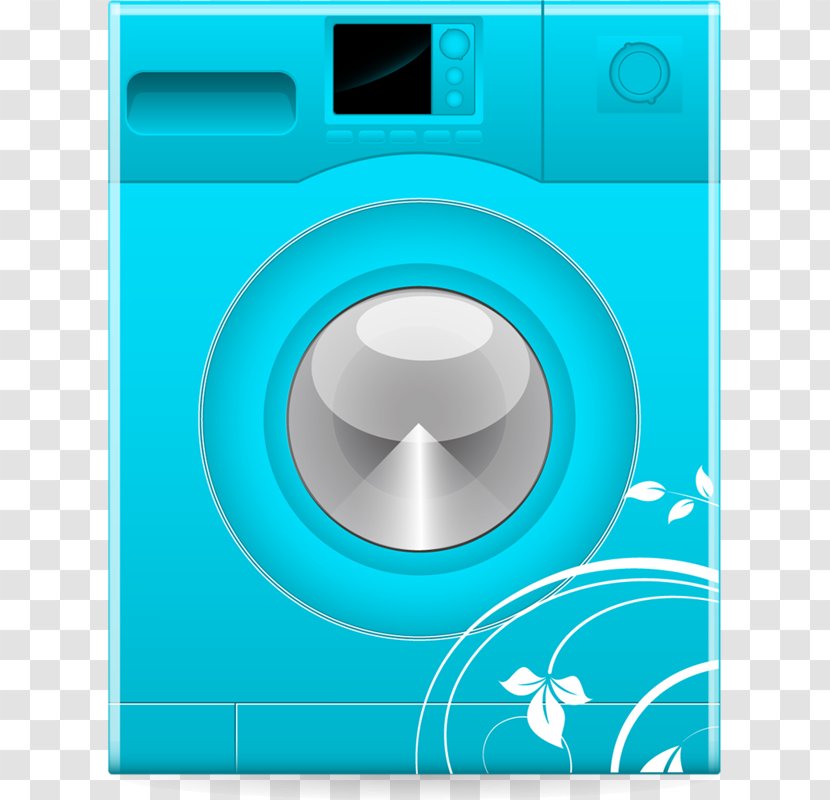 Washing Machine Home Appliance Clothes Dryer Laundry Room - Blue Transparent PNG