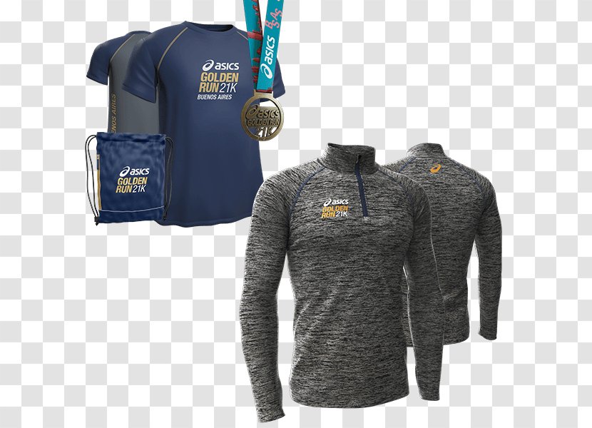 Hoodie T-shirt ASICS Golden Run Sleeve Rio De Janeiro - T Shirt - Tshirt Transparent PNG