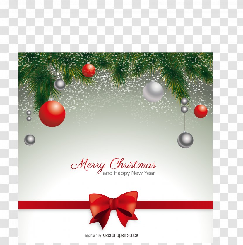Christmas Card Postcard Santa Claus Wedding Invitation - Text - Vector Greeting Transparent PNG