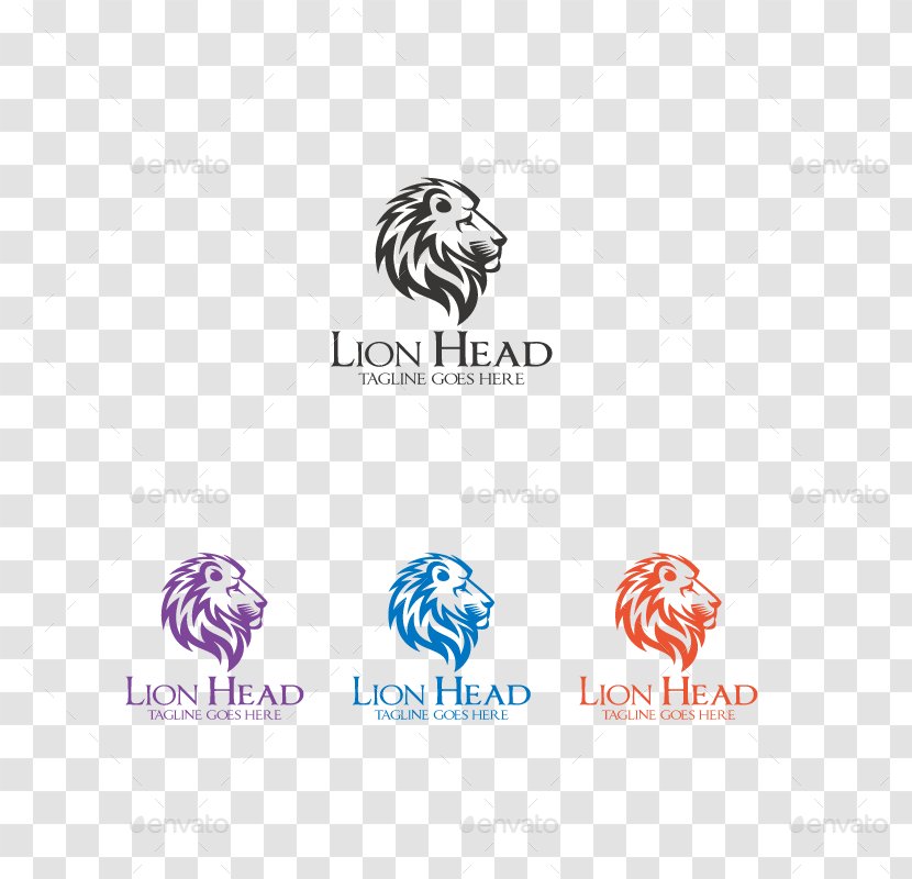 Graphic Design Logo - Heart - Lion Head Transparent PNG