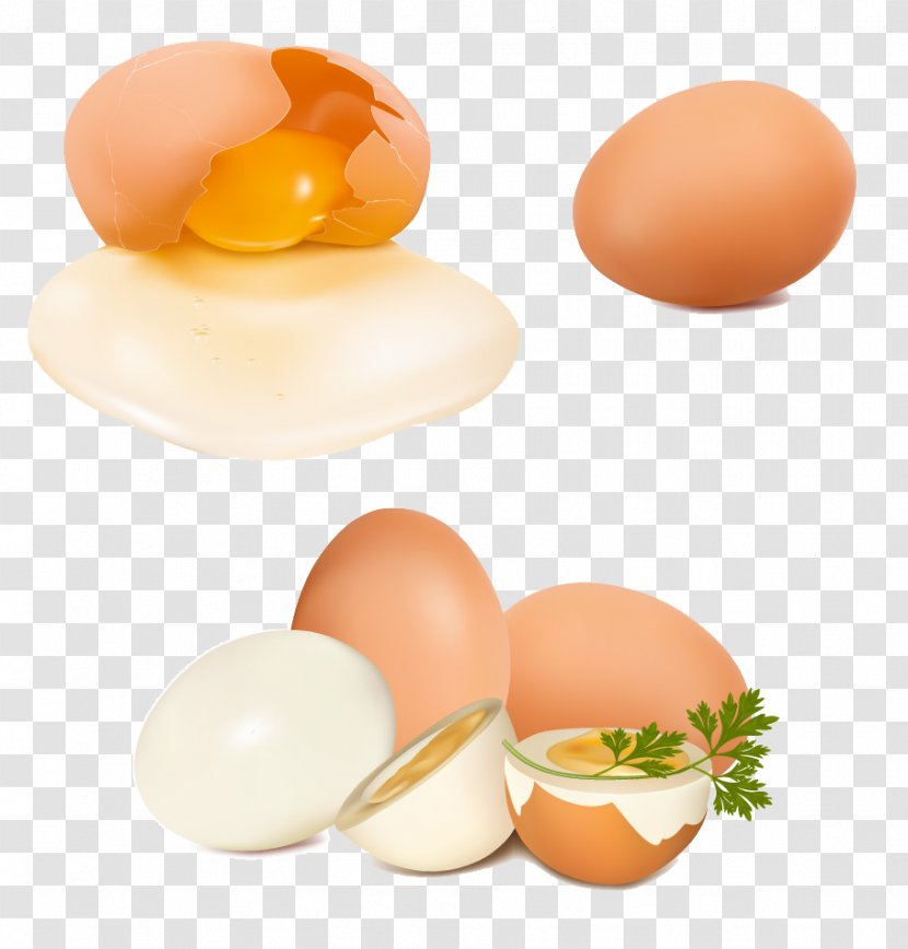 Chicken Egg Vegetable - Peach - Open Transparent PNG