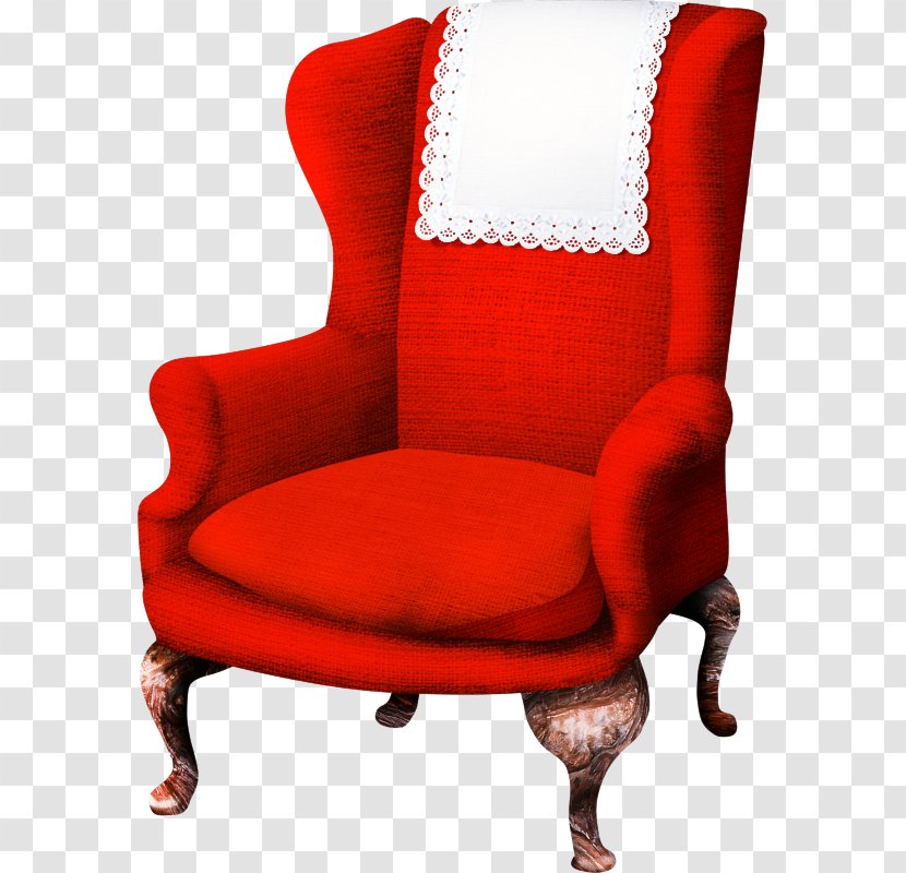 Chair Furniture Red Club Room Transparent PNG