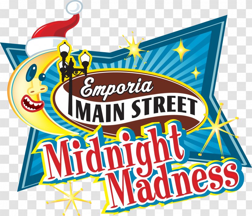 Logo Emporia Main Street Food Illustration Banner - Area - Midnight Moonlight Madness Transparent PNG