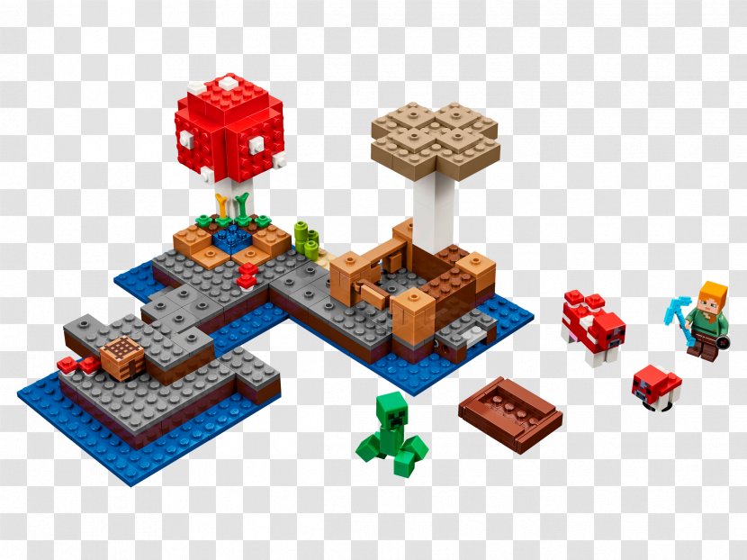 LEGO 21129 Minecraft The Mushroom Island Lego Amazon.com - 21123 Iron Golem Transparent PNG