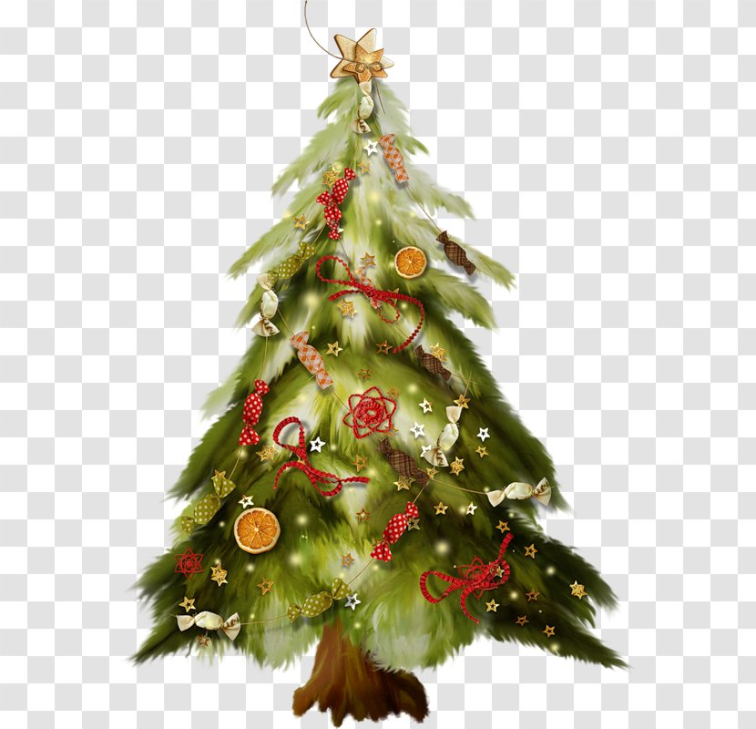 Santa Claus Christmas Tree Gift - Decoration - Festival Transparent PNG