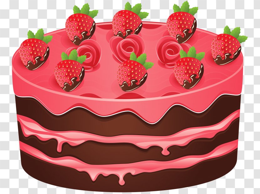 Cupcake Clip Art Birthday Cake Strawberry - Wedding - Clipart Transparent PNG