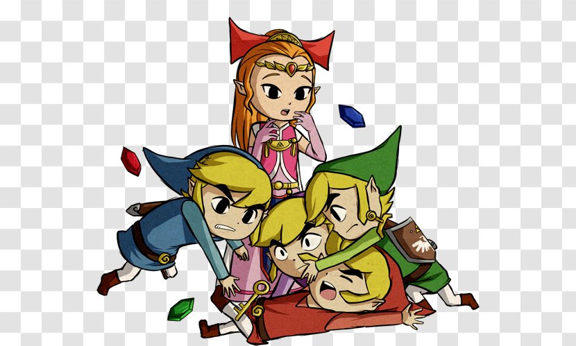 The Legend Of Zelda: Four Swords Adventures A Link To Past And Twilight Princess Oracle Seasons Ages - Cartoon - Zelda Transparent PNG