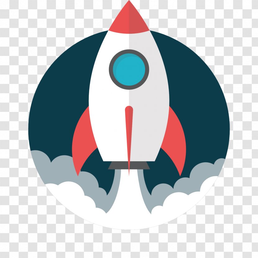 Rocket Launch Spacecraft - Flat Design Transparent PNG