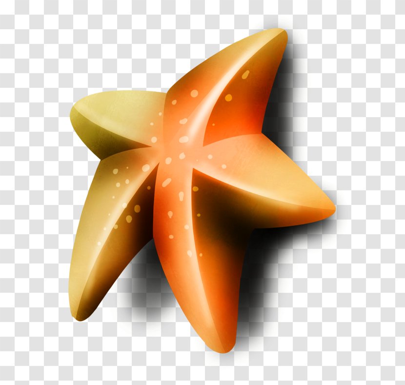 Orange Pentagram Five-pointed Star - Photography Transparent PNG