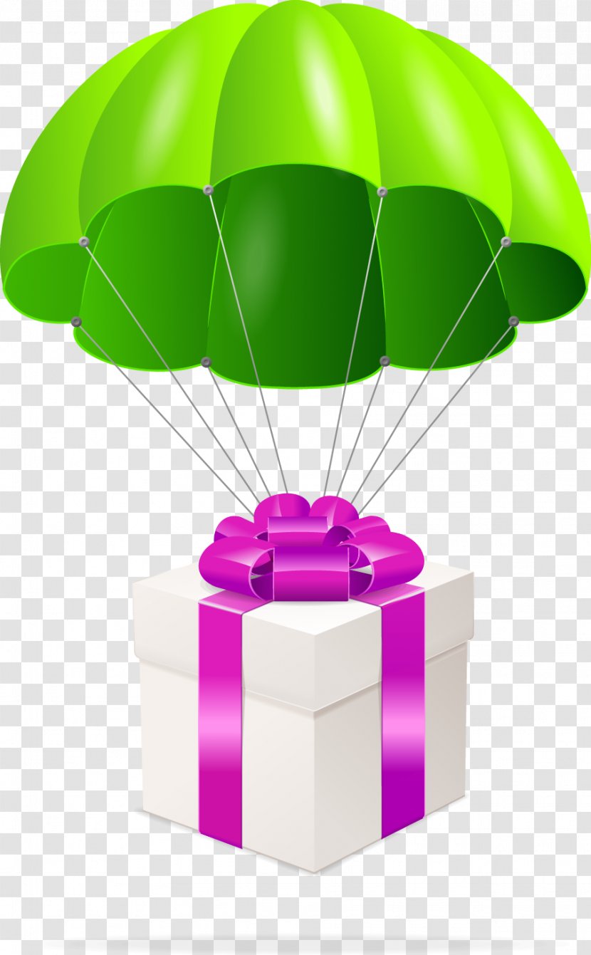 Gift Parachute Christmas - Balloon Transparent PNG