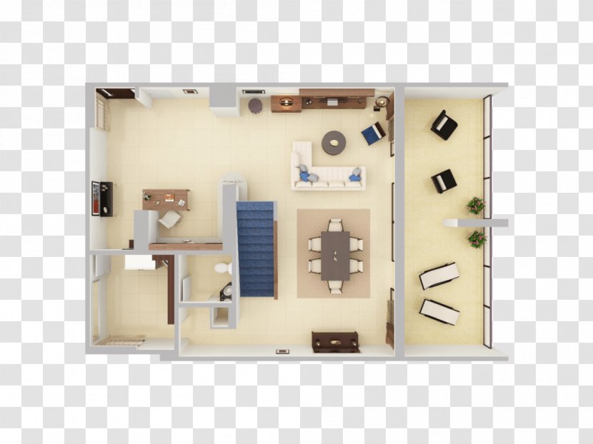 3D Floor Plan House - Room - View Transparent PNG