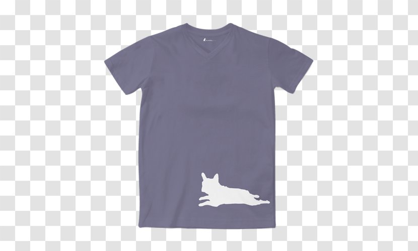 T-shirt Sleeve Guess Neck - French Bulldog Transparent PNG