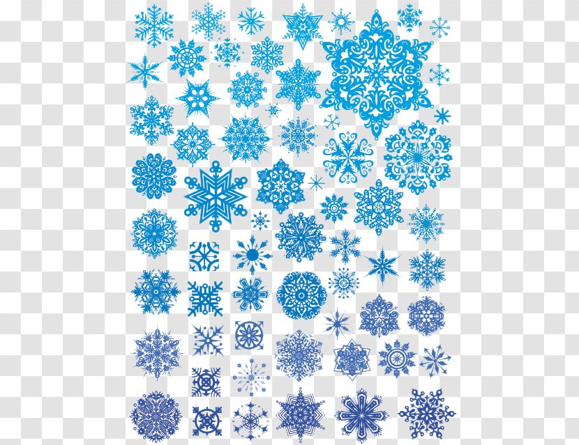 Snowflake Euclidean Vector Illustration - Wrapping Paper - Winter Scene Transparent PNG