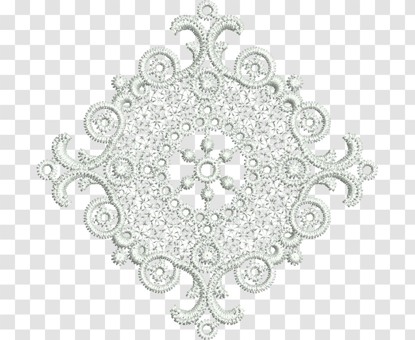 Lace Textile Embroidery Pattern - Doily Transparent PNG